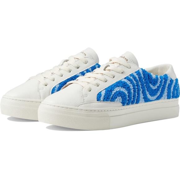 New soludos Psychedelic Spiral Ibiza Platform Sneaker in Marine‎ Blue size 9 - Picture 1 of 6